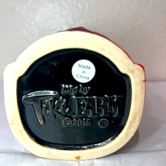 TIKI FARM CERAMIC TIKI MUG ROYAL HAWAIIAN LAGUNA BEACH, CA. BY SQUID 2016 - Picture 3 of 3